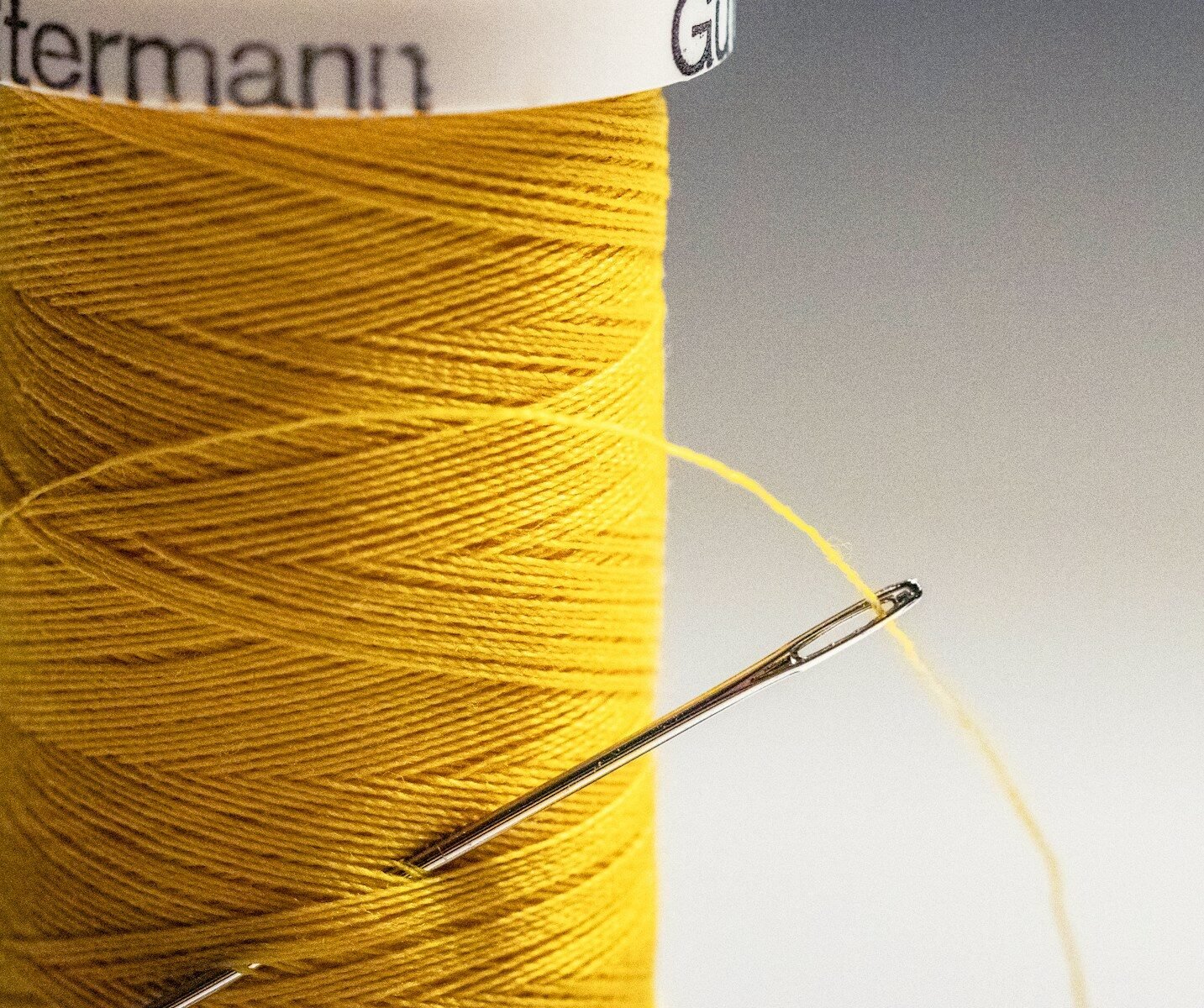Colourful embroidery thread spools